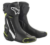 Alpinestars SMX Plus V2, botas 45 EU male Negro/Blanco/Amarillo Neón