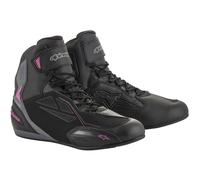 Zapatillas de Moto Alpinestars Stella Faster-3 Drystar® Negro/Gris/Fucsia40,5 Negro,Gris,Fucsia