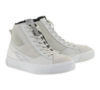 Alpinestars Stella Stated Podium Zapatillas de motociclismo para mujer, gris-blanco, tamaño 45