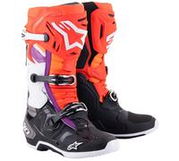 ALPINESTARS Botas Tech 10 Black / Red Fluo / Orange Fluo / White 9 (EU 43)