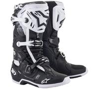 Alpinestars Tech 10 Botas de Motocross, negro-blanco, tamaño 45 46 para Hombres