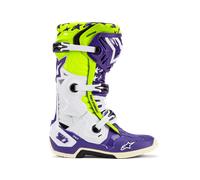 Alpinestars Botas Tech 10 Dirt Studios® Edición Limitada White Purple Yellow Fluo