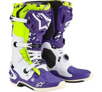 ALPINESTARS Botas Tech 10 Dirt White / Purple / Yellow Fluo 8