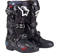 Alpinestars Tech 10 Enduro Botas de motocross, negro-blanco, tamaño 48 para Hombres