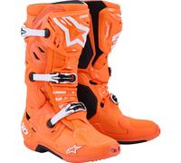 Alpinestars Tech 10 Supervented Botas de motocross, Naranja/Negro/Blanco, Talla 10 (44,5)