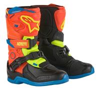 ALPINESTARS Botas Tech 3S Kids Orange Fluo / Enamel Blue / Yellow Fluo 2024 11 (EU 29)