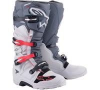 ALPINESTARS Botas Tech 7 Enduro Light Gray / Dark Gray / Bright Red 12 (EU 47)