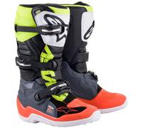 ALPINESTARS Botas Tech 7S Junior Dark Gray / Red Fluo / Yellow Fluo 7 (EU 40.5)