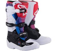 ALPINESTARS Botas Tech 7S Junior White / Black / Rainbow 6 (EU 39)