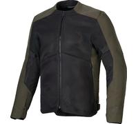 Alpinestars C-1 Air Chaqueta Textil Moto, verde-marrón, tamaño 4XL para Hombres