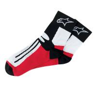 Alpinestars Racing Road Short Calcetines, negro-rojo, tamaño L 2XL para Hombres