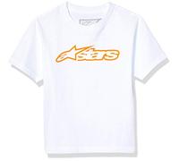 Alpinestars Camiseta Blaze para niños, Blanco/Naranja, XL