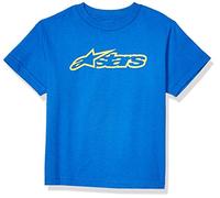 Alpinestars Camiseta Blaze para niños, Color Azul Rey/Amarillo Hi Ghvis, Talla S