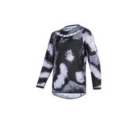 Alpinestars Fluid LAHND Maillot de motocross juvenil, negro-blanco, tamaño S