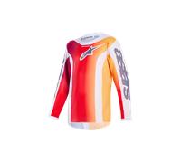 Alpinestars Camiseta Fluid Portl Juvenil 2026 Red Light Gray Dark Gray