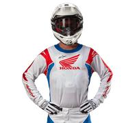 Alpinestars Camiseta Honda Racer Iconic White Bright Blue Bright Red