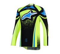 Alpinestars Camiseta Motocross Techstar Nomur 2026 Dark Navy Amarillo Flo Blue