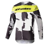 Alpinestars Camiseta Racer Tactical 2023 Cast Gray Camo Yellow Fluo, Talla: XL