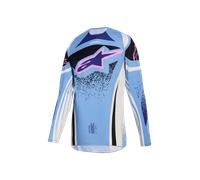 Alpinestars Camiseta Stella Techstar Nomur 2026 Light Blue Off White Black