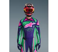 Alpinestars Camiseta Techstar Nomur 2026 Deep Purple Green Pink Fluo