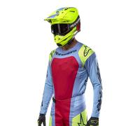 Alpinestars Camiseta Techstar Ocuri 2024 Light Blue Yellow Fluo Red Ber