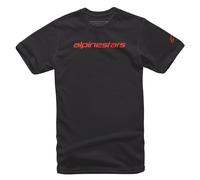ALPINESTARS Camisetas Linear Wordmark Black / Warm Red XL