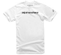 ALPINESTARS Camisetas Linear Wordmark White / Black XL