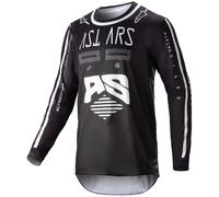 Alpinestars Racer Found Maillot de Motocross, negro, tamaño L para Hombres