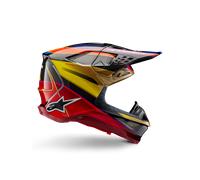 Alpinestars Casco Supertech M10 Era ECE 22.06 Gold Yellow Rio Red Glossy