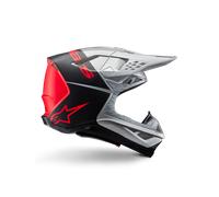 Alpinestars Casco Supertech M10 Flood ECE 22.06 Silver Black Orange Fluo M G