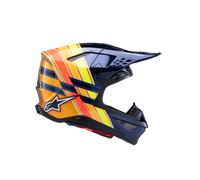 Alpinestars Casco Supertech M10 TLD Edition 25 ECE 22.06 Drk Blue Org Ylw Fluo Red Glsy, Talla: XL