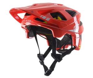 Alpinestars Casco Vector Tech A2 MTB ECE Bright Red Light Gray Glossy