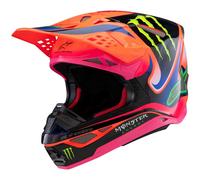 ALPINESTARS Cascos S-M10 Deegan Orange Fluo / Purple / Pink Fluo 2025 M
