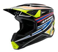 Casco de Cross Niño Alpinestars SM3 Wurx ECE06 Negro/Amarillo/Flúor Azul/RojoM Negro,Amarillo,Flúor Azul,Rojo