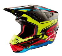 ALPINESTARS Cascos S-M5 Action 2 Black / Yellow Fluo / Bright Red Glossy 2024 XS