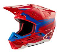 ALPINESTARS Cascos S-M5 Action 2 Bright Red / Blue Glossy 2024 M