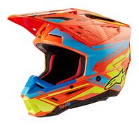 ALPINESTARS Cascos S-M5 Action 2 Orange Fluo / Cyan / Yellow Fluo Glossy 2024 XS