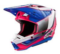 ALPINESTARS Cascos S-M5 Sail White / Diva Pink / Enamel Blue Glossy 2024 L