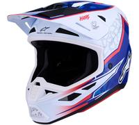 ALPINESTARS Cascos S-M7 Blaster White / Blue / Red Glossy 2027 XXL