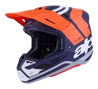 ALPINESTARS Cascos S-M7 Core Orange / Blue Matt 2026 L