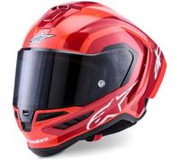 ALPINESTARS Cascos Supertech R10 Arius Black / White / Double Red Glossy S