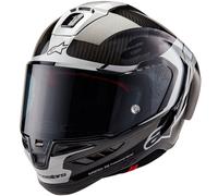 ALPINESTARS Cascos Supertech R10 Element Black Carbon / Silver / Black M