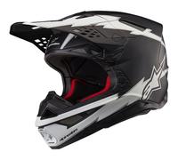 Alpinestars Casco de motocross Supertech S-M10 Ampress mate negro/blanco hombre XXL