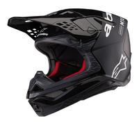 Alpinestars Supertech S-M10 Flood 2024 Casco de motocross, negro-gris, tamaño S para Hombres