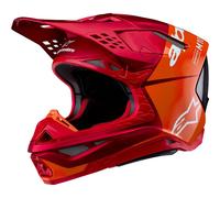 Alpinestars Supertech S-M10 Flood 2024 Casco de motocross, rojo, tamaño XS para Hombres