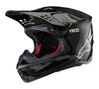 Alpinestars Supertech S-M10 Solid 2024 Casco de motocross, negro, Talla XL (61/62)