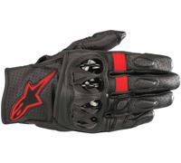Alpinestars Celer V2 Guantes de moto perforados, negro-rojo, tamaño L para Hombres