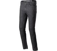 Alpinestars Cerium Denim Tech Pantalones Textiles de Moto, negro, Talla 34