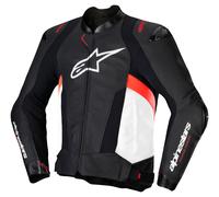 alpinestars Cha. combi. cuero Alpine Missile V3 Negro/Blanco/Rojo neón 54 hombres