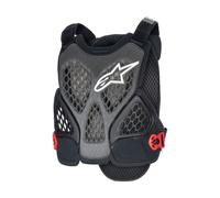 Alpinestars A-6 PLASMA Chaleco protector de bicicleta, negro-rojo, tamaño XL para Hombres